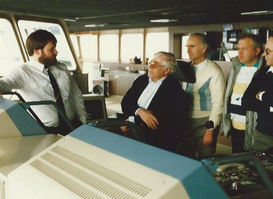 Besuch auf der Brücke der Fähre (1986)
