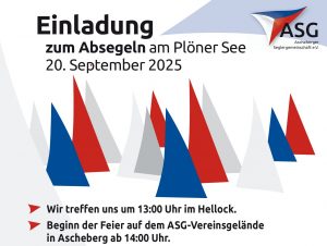 PLakat Einladung der SeglerInnen vom Plöner See am 20. September nach Ascheberg