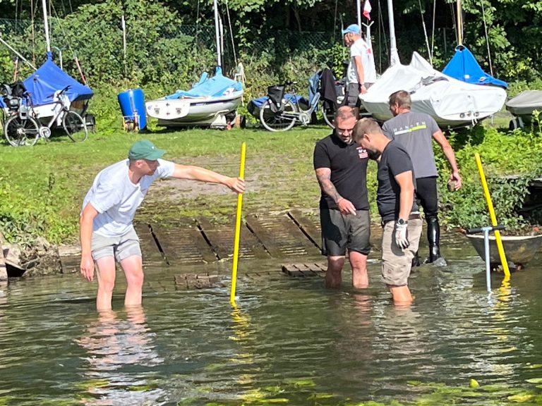 Stimmt die Wassertiefe?